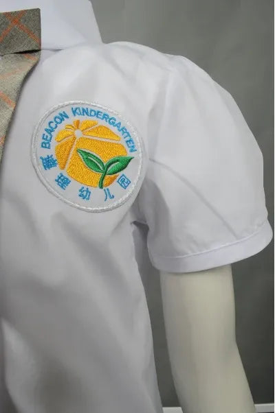 SU269 網上下單幼稚園女童校服套裝 夏季套裝 訂造幼稚園女童校服 遵理幼兒園 自訂女童校服專營店