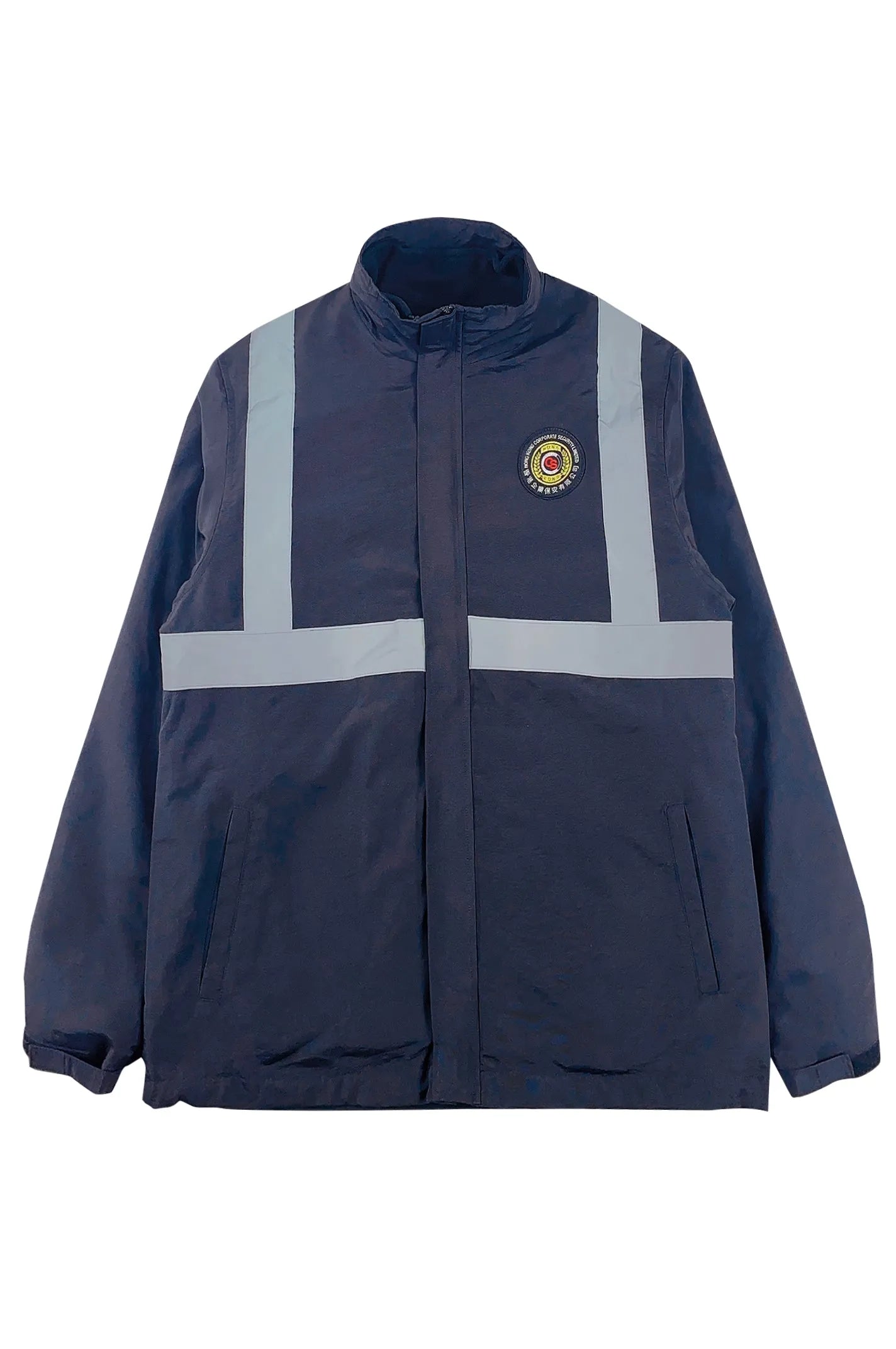 製造黑色長袖保安制服外套 保安外套 D409&