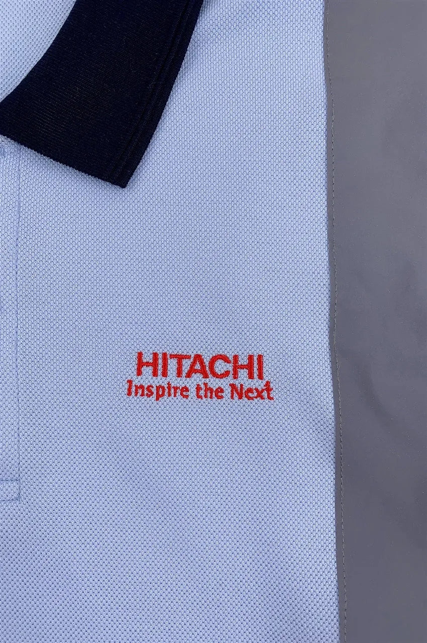 大量訂購藍色短袖Polo恤工業制服 D377