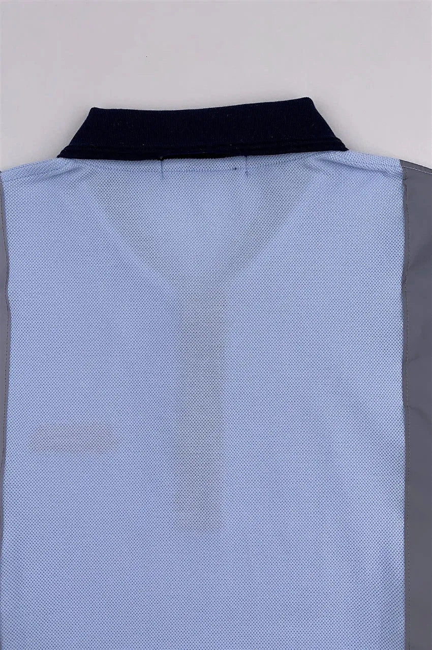 大量訂購藍色短袖Polo恤工業制服 D377