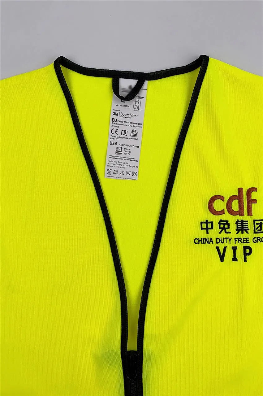 製訂反光背心外套 設計建築安全背心外套 D378
