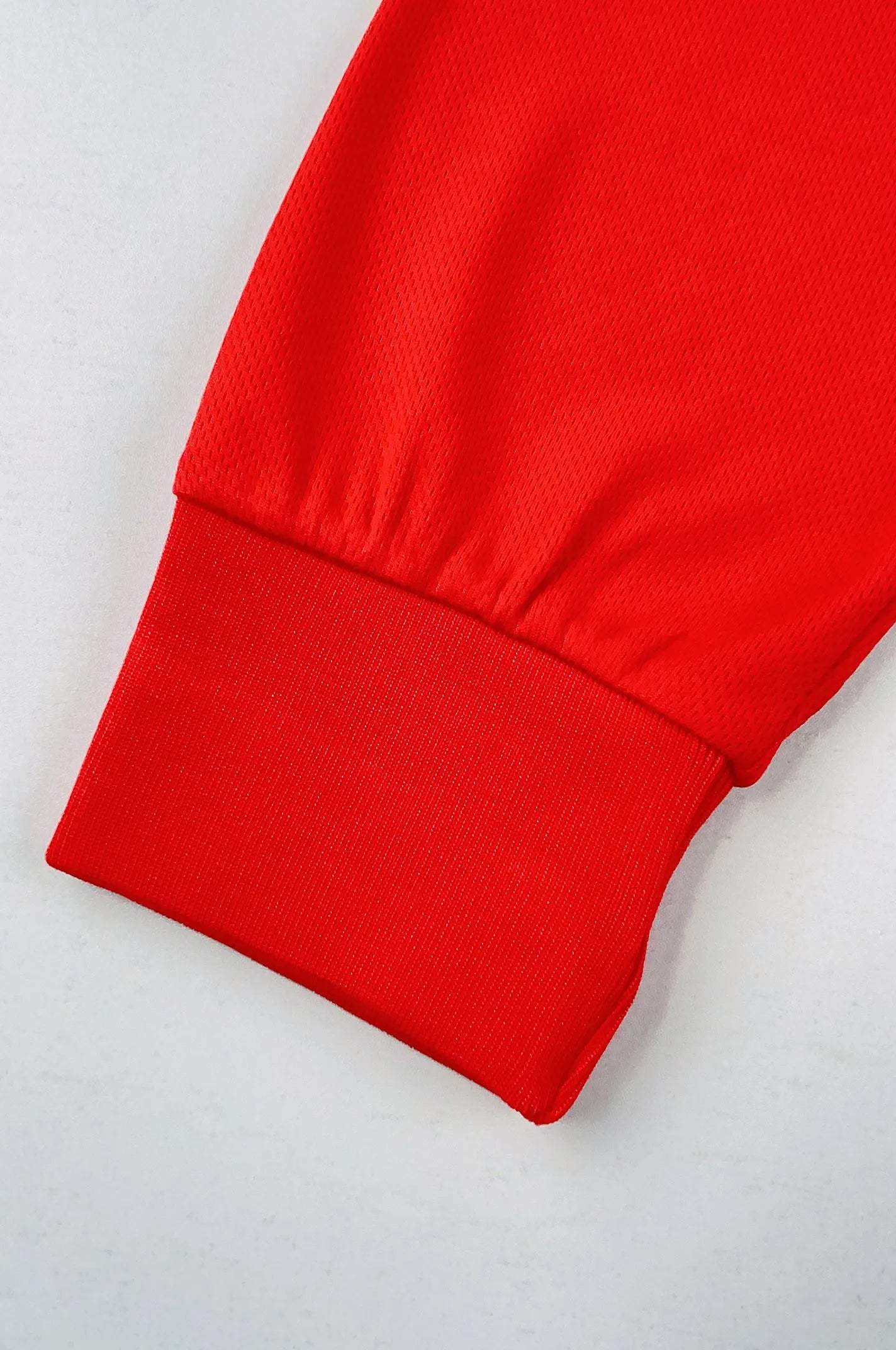 製造紅色長袖Polo恤工業制服 反光帶設計 D407