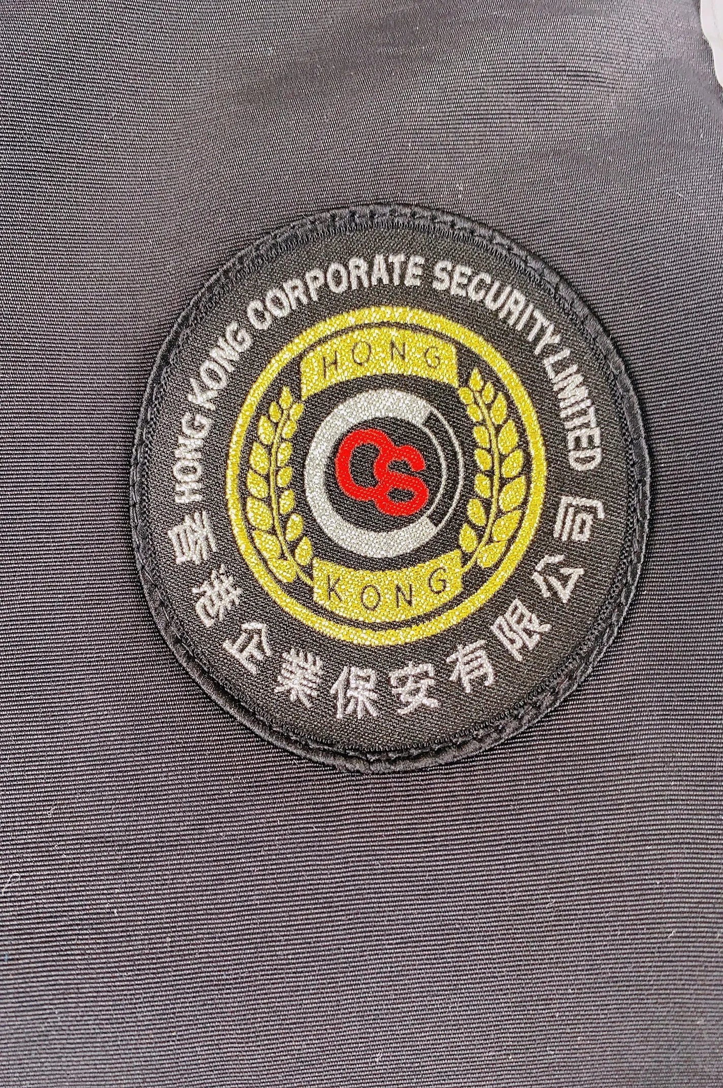 製造黑色長袖保安制服外套 保安外套 D409&