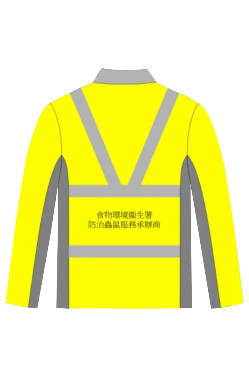 設計建造業抗熱長袖Polo恤衫 D415