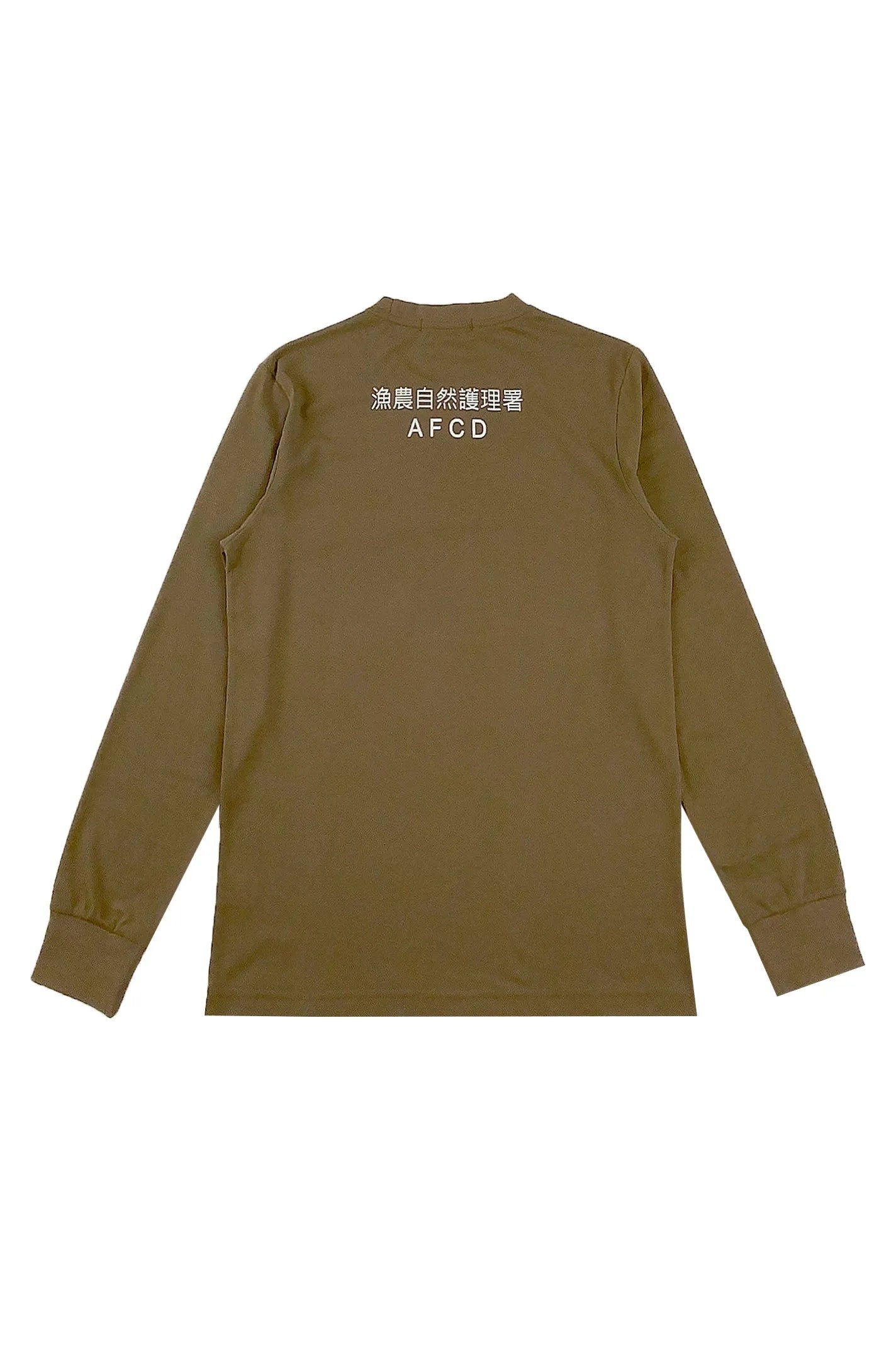 訂製軍綠色長袖T恤 圓領T恤設計 T1123