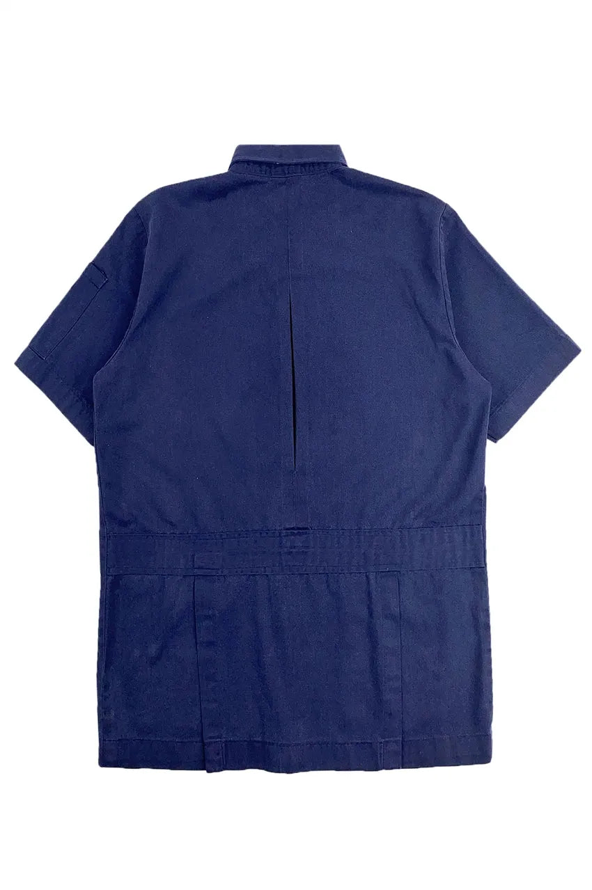 訂製寶藍色工業制服襯衫 筆插設計 D381