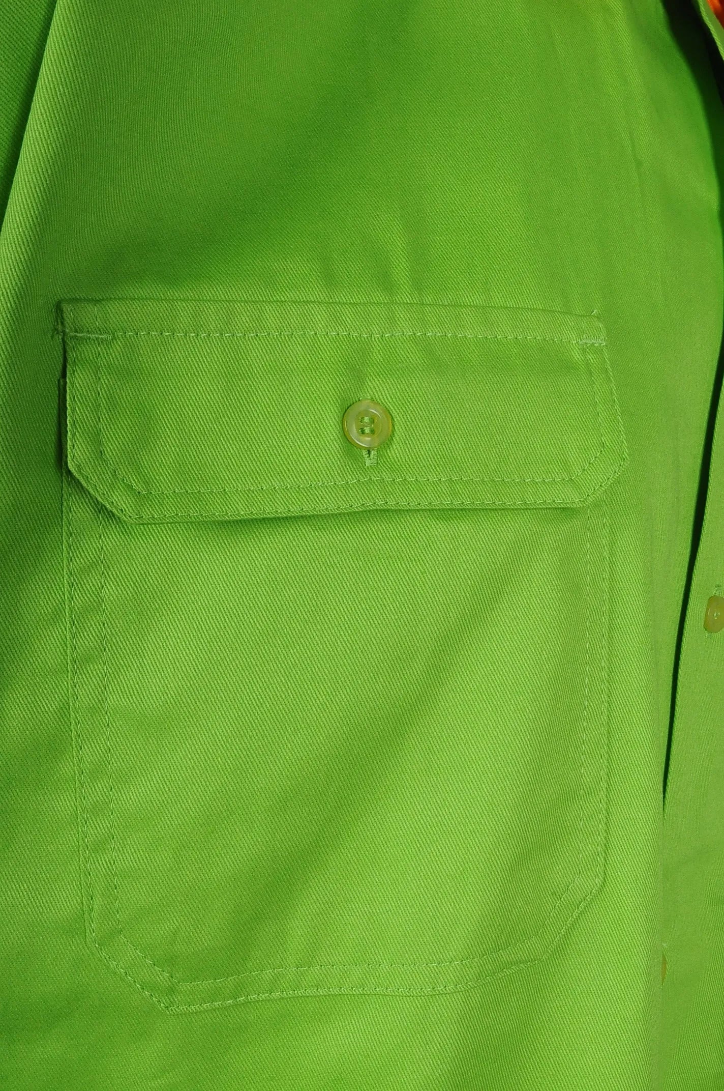 製作長袖撞色工業制服 屋宇維修 D295