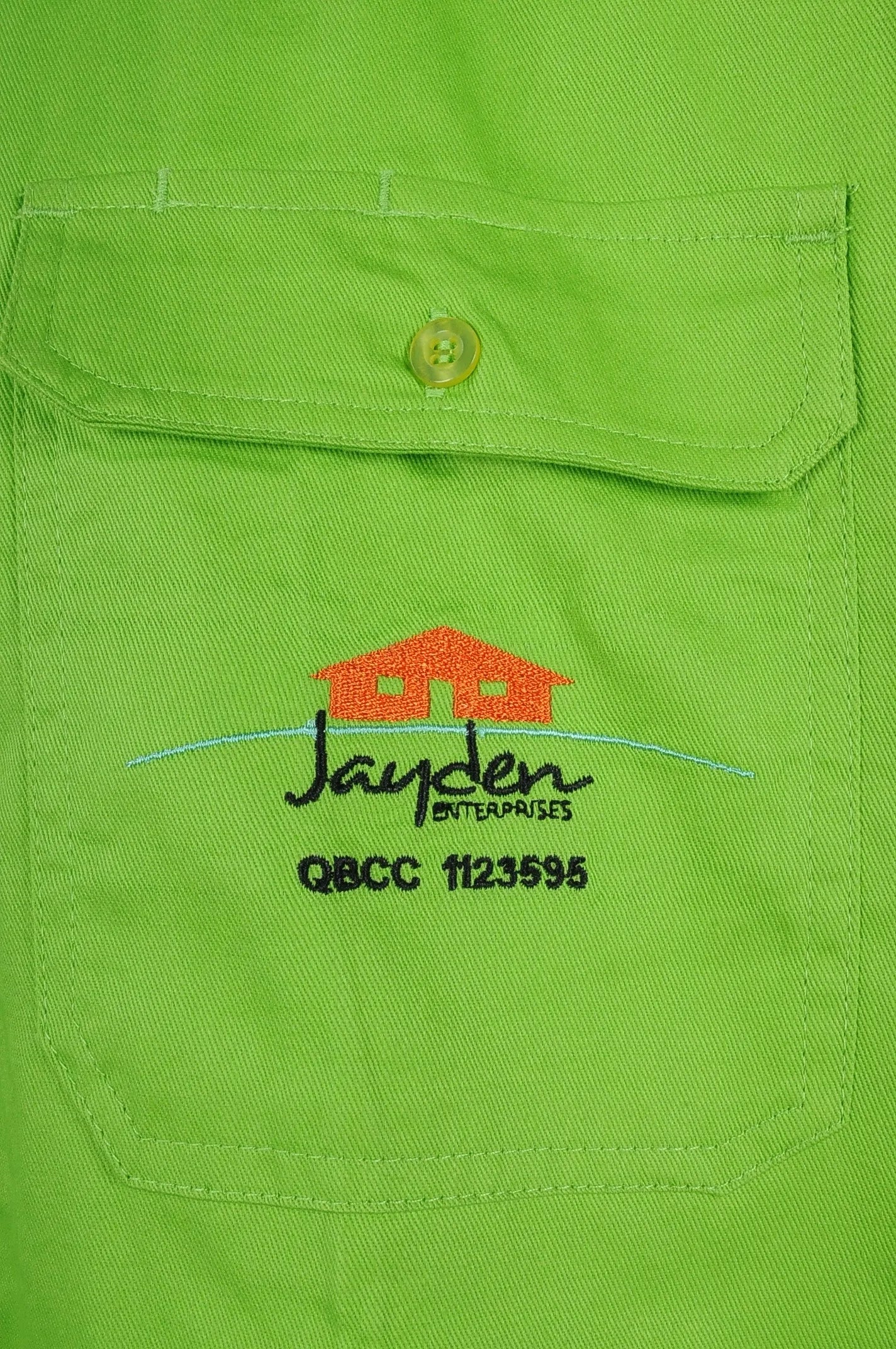 製作長袖撞色工業制服 屋宇維修 D295