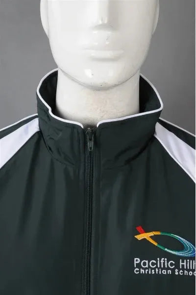 SU300 製造冬季男裝校服運動套裝 時尚校服運動套裝 澳洲學校 校服運動套裝生產商 綠色撞黑色