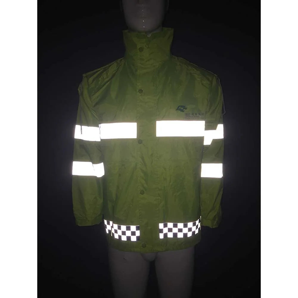 D241 團體訂購工業制服款 網上下單反光工業制服 大型商場 保安制服 格仔反光帶 地盤個人防護裝備 設計螢光色工業制服專營店 - iGift 澳門一站式制服供應