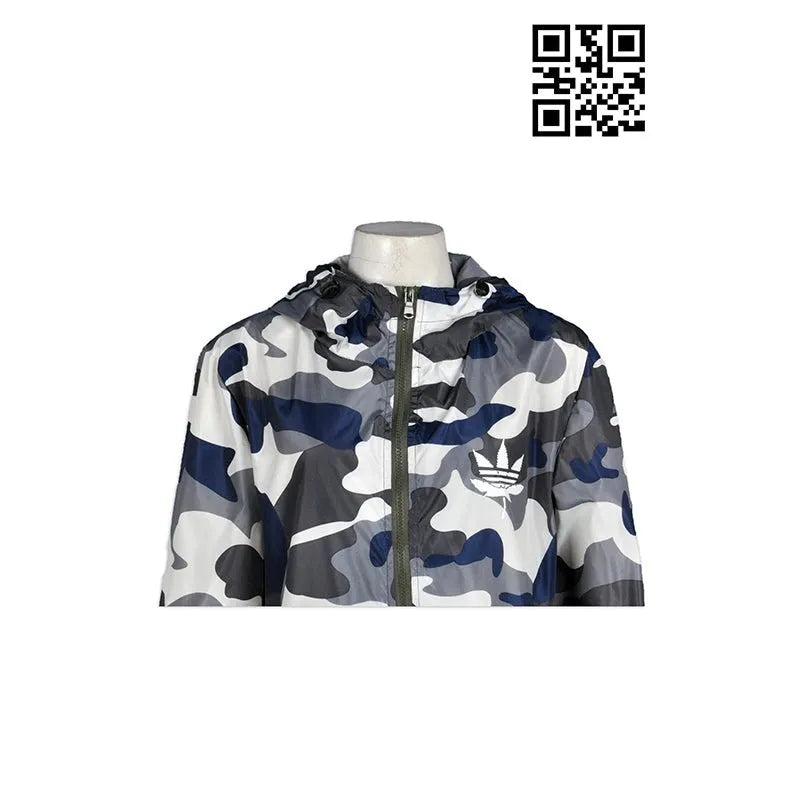 J464 訂製迷彩服防曬外套 男女潮棒球服 休閒運動風衣 訂造夾克薄風衣外套 風褸外套批發 - iGift 澳門一站式制服供應