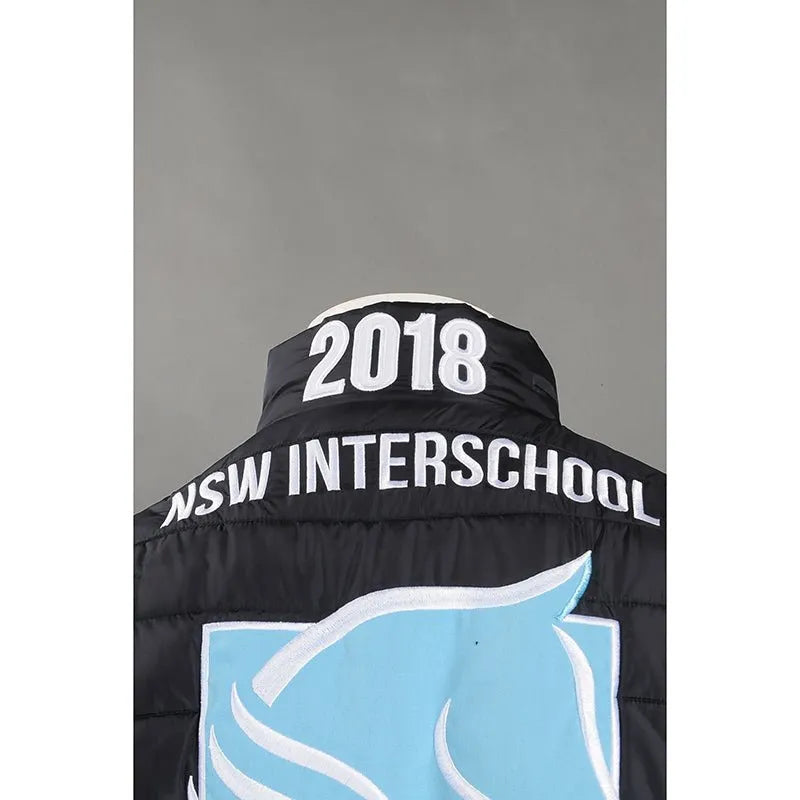J834 訂製/制作羽絨外套 加厚保暖 澳洲 TFS 100%尼龍 國際 馬術學校 羽絨外套供應商 - iGift 澳門一站式制服供應