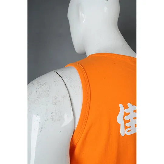 澳門 設計背心T恤橙色無袖男裝物流公司訂製 logo 背心T恤專門店 VT232
