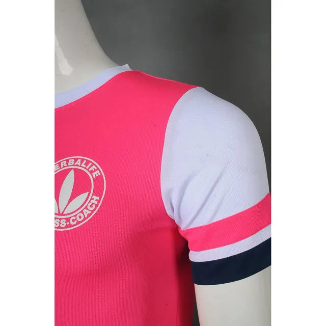 訂購男裝粉色短袖T恤 自訂印花LOGO圓領T恤 T恤生產商 柔道 自由搏擊 香港 T1046 -訂做