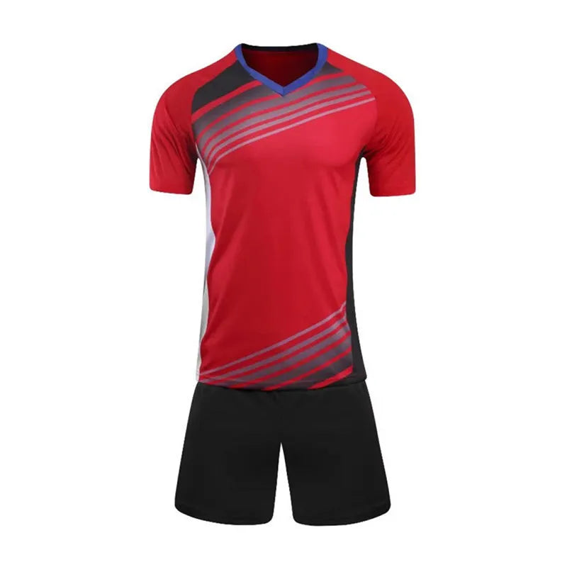 訂製友誼賽足球服 供應速乾運動休閒足球服套裝 58-S30
