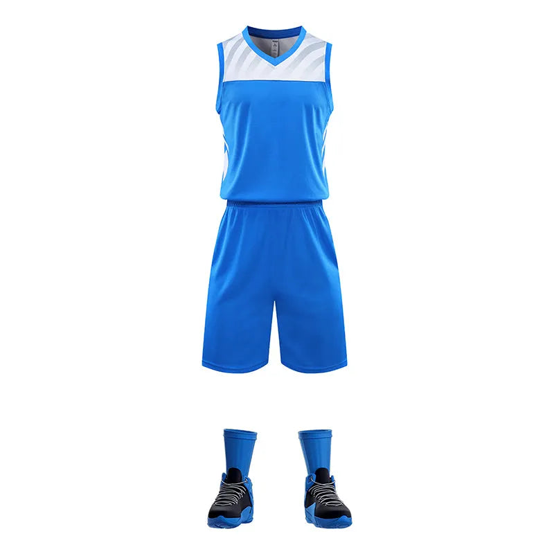 訂做訓練籃球運動套裝 自訂印花貼布籃球服專門店 GB7-840