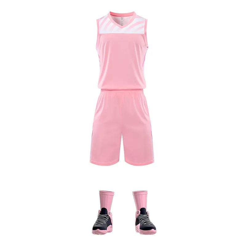 訂做訓練籃球運動套裝 自訂印花貼布籃球服專門店 GB7-840