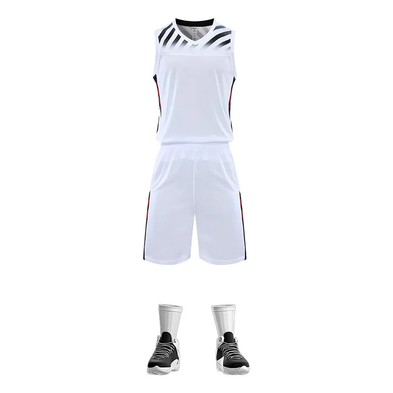 訂做訓練籃球運動套裝 自訂印花貼布籃球服專門店 GB7-840