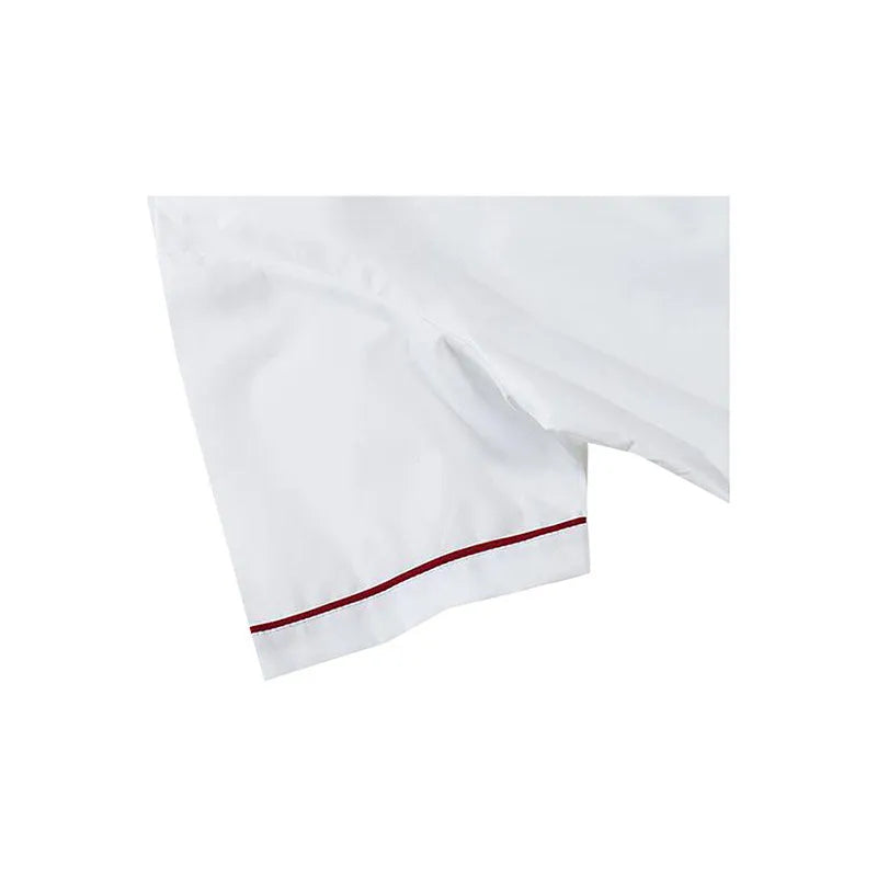 訂做撞色邊雙排釦短袖廚師服 YZ03-2071 -訂做