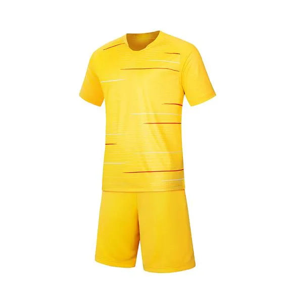 訂造印花足球服 自訂戶外運動V領比賽足球服套裝供應商 GB1-711