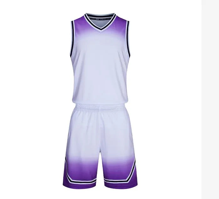 澳門訂製團體籃球服套裝 時尚設計撞色籃球服供應商 GJ4-5803