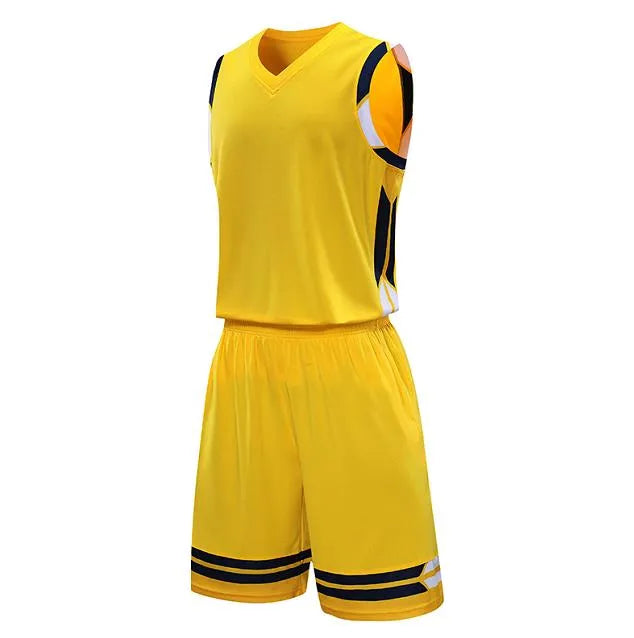 訂製活動比賽籃球服套裝 設計速乾拼色籃球服供應商 GLT-2017