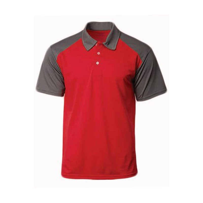 訂購男女POLO衫 製造運動Polo衫 Polo恤製衣廠 撞色肩袖 SKP008 MY-PrintLF CRP2100 -訂做