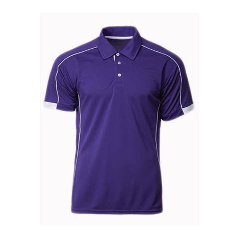 訂購男女POLO衫 製造運動Polo衫 Polo恤製衣廠 撞色橫條白色 SKP006 MY-PrintLF CRP1500 -訂做