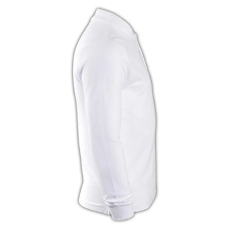 純色 白色001長袖男裝polo恤 1AD01 供應訂購DIY團體LOGO polo恤 Polo恤價格 SKP212 -訂做