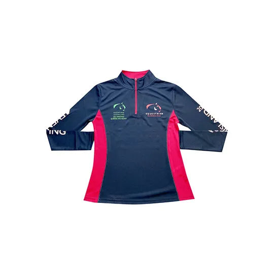 澳門 個人設計半胸拉鏈紅色 立領印花logo女裝緊身運動衫 W219