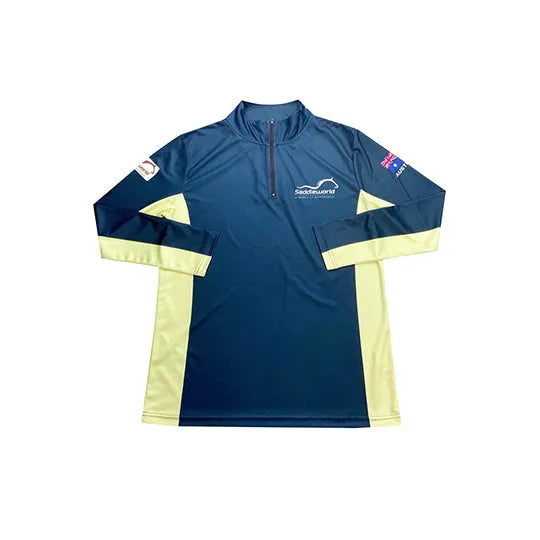 澳門 訂造半胸拉鏈賽馬訓練服燙印logo男裝訓練服製衣廠 W223