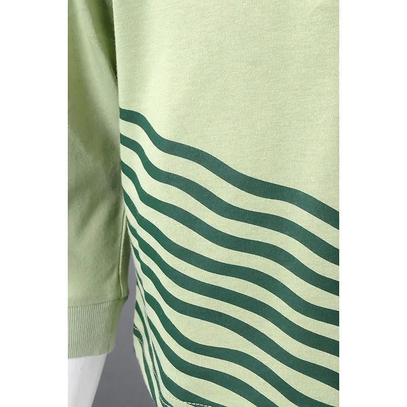 SU309 專業訂製長袖校服 個人設計立領polo恤校服 綠色印花logo 校服專營店 國際學校 預備班 幼兒園