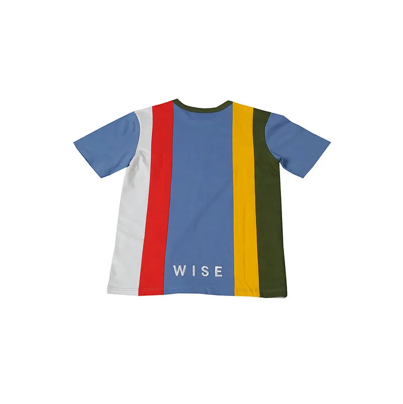 訂造短袖T恤 班衫撞色間條制服店 T1039