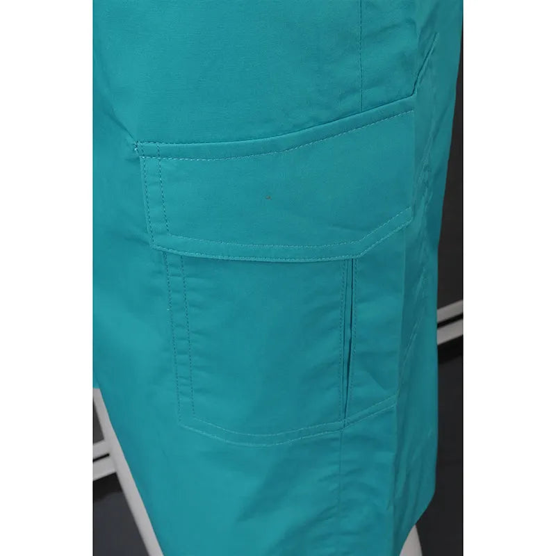 SU292 製造男裝淨色校服 訂製短褲校服 校服專營 100棉 湖藍色 新加坡