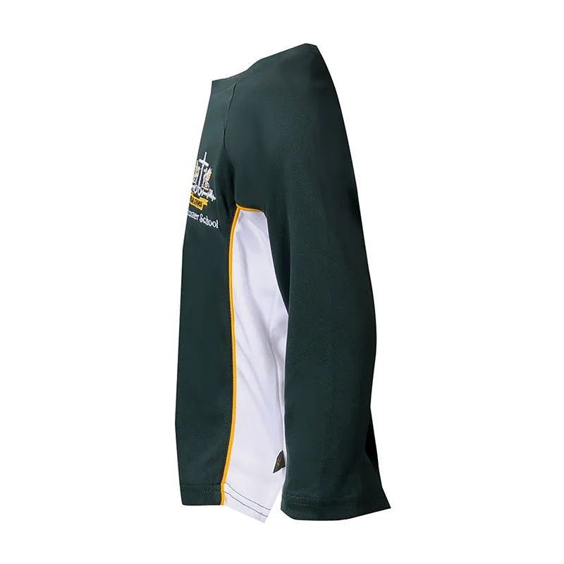 SU305 製造長袖T恤校服 設計拼接刺繡LOGO校服 校服專門店
