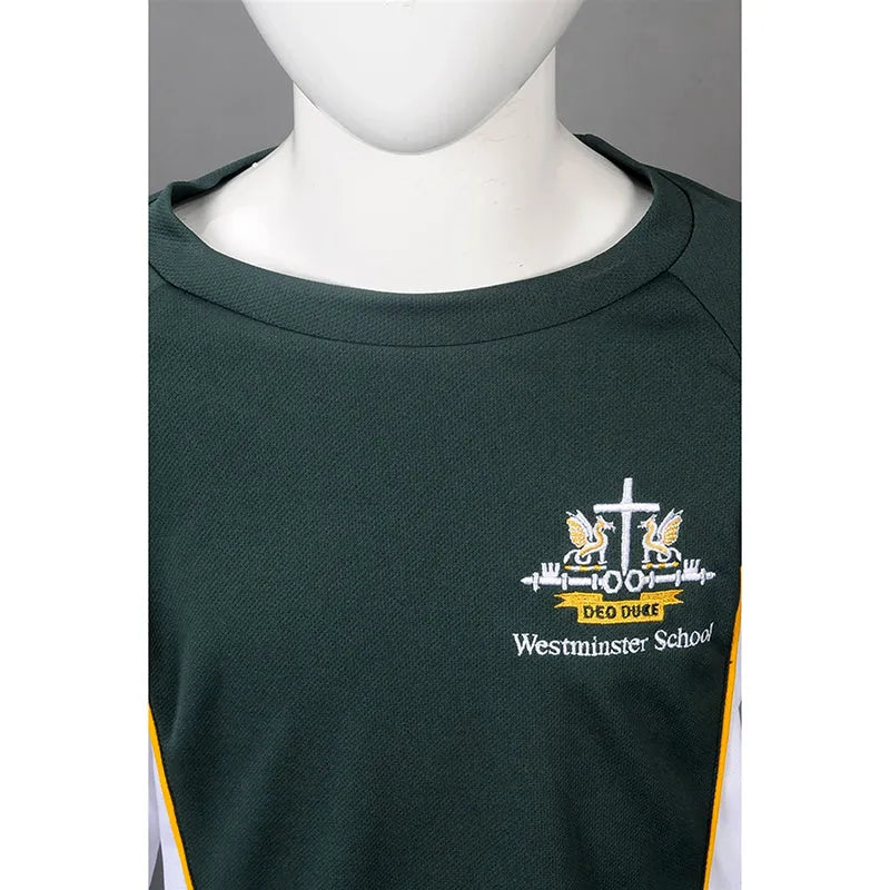 SU305 製造長袖T恤校服 設計拼接刺繡LOGO校服 校服專門店