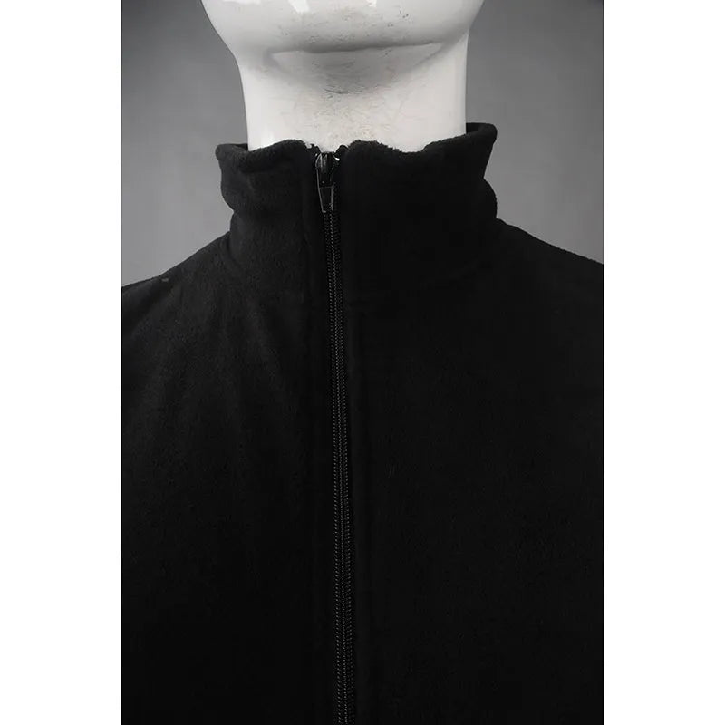 SE057 設計兩件套保安風褸 訂購反光帶保安制服 業主立案法團 製作魔術貼設計保安風褸 波浪領 保安制服製造商