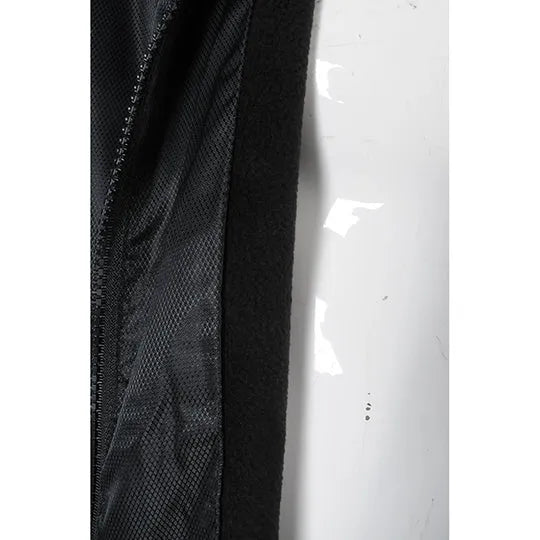 澳門 製作黑色背心外套車隊 銀色印花logo背心外套製服公司 V198