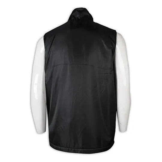 澳門 製作黑色背心外套車隊 銀色印花logo背心外套製服公司 V198