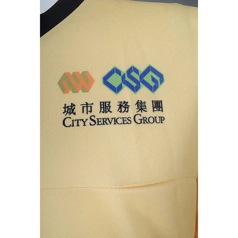 WTV143 來樣訂造長袖運動套裝 團體訂購運動套裝 足球波衫 足球隊衫 運動套裝製造商 米黃色