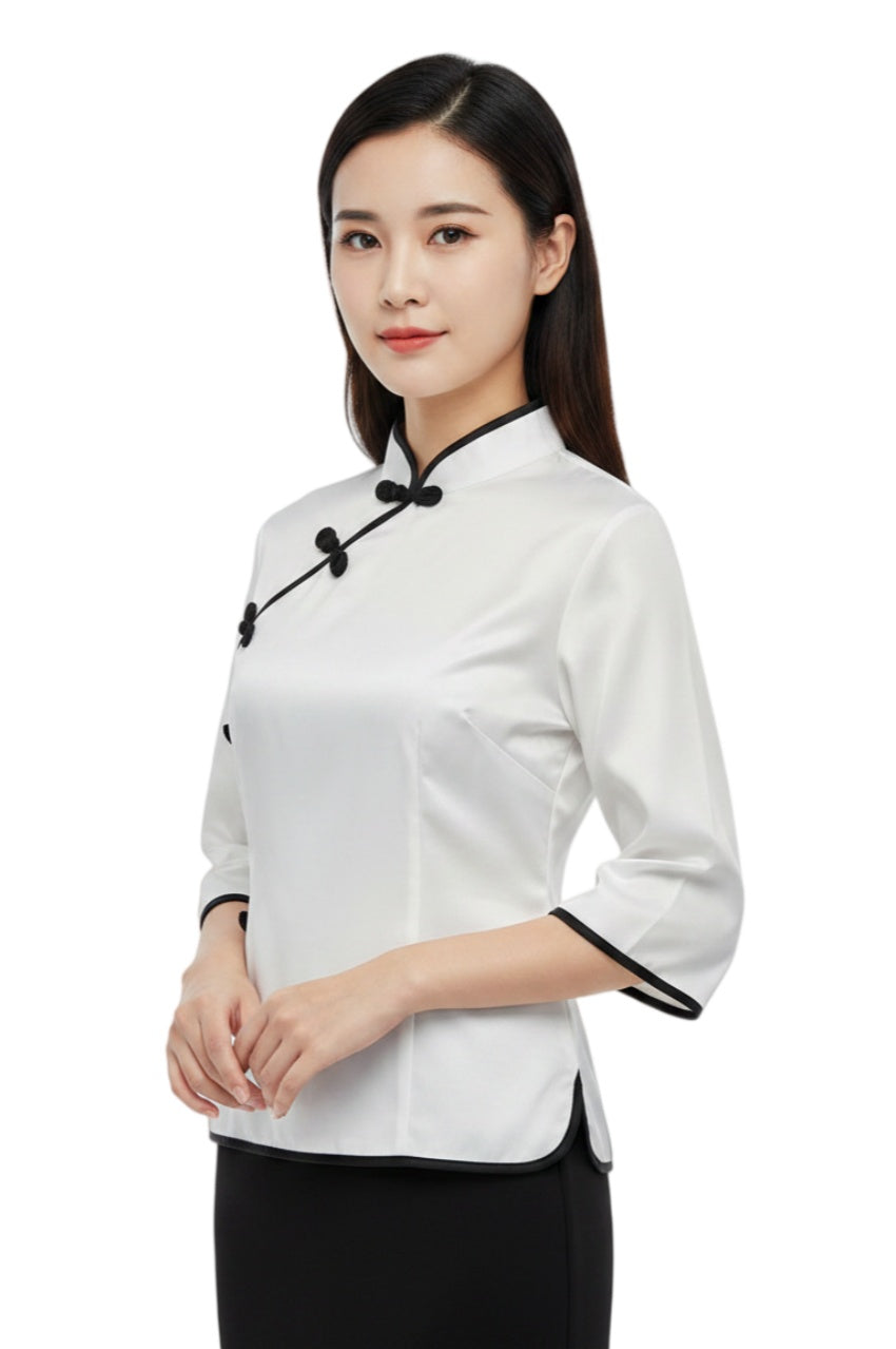 【清潔制服馬姐衫訂造】｜香港現貨｜清潔 保健 接待制服｜小鳳仙｜清潔服批發   SKHH032