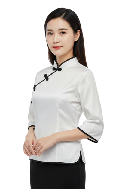 【清潔制服馬姐衫訂造】｜香港現貨｜清潔 保健 接待制服｜小鳳仙｜清潔服批發   SKHH032