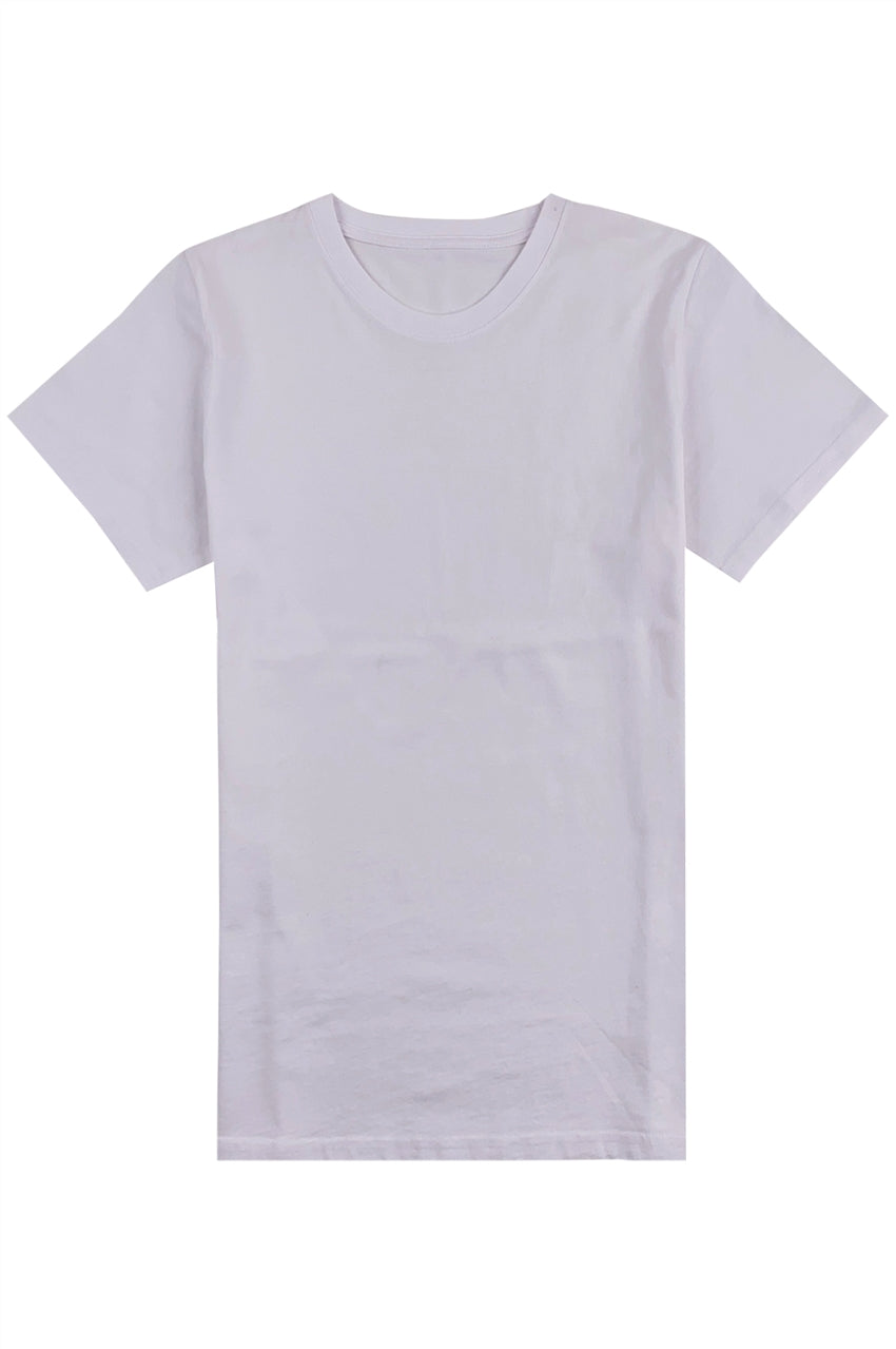 訂製純白色圓領T恤   設計夏季團體工作服   T1108