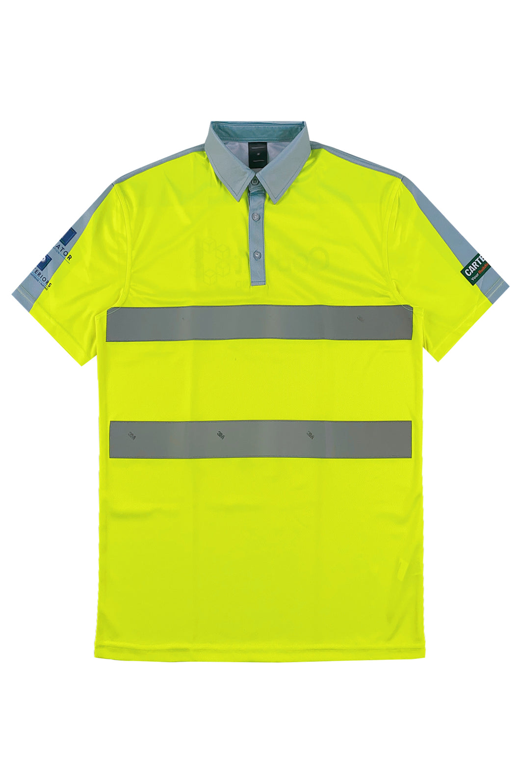 大量訂購螢光黃短袖反光Polo恤 荷蘭  D398