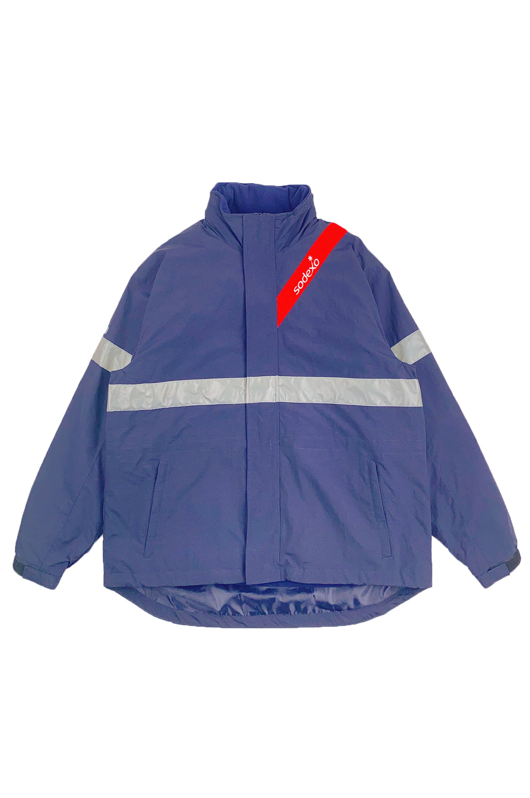 製造保暖工業制服外套 自訂反光帶企領工作服  D364