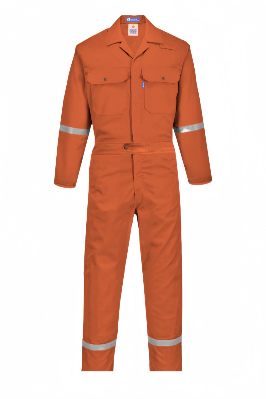 [高能見度防火橘色連身工作服] | 客製耐用安全制服 | 現貨供應急需作業服   SKWK252