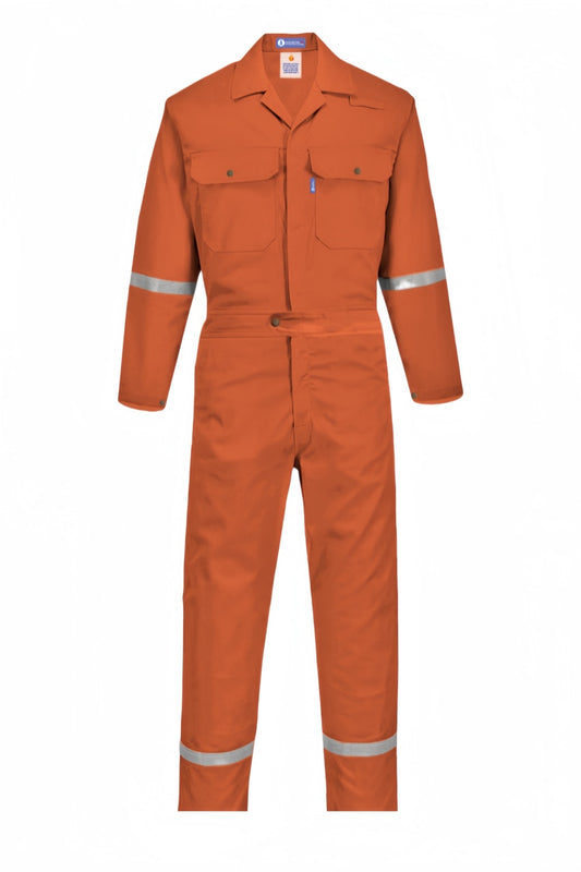 [高能見度防火橘色連身工作服] | 客製耐用安全制服 | 現貨供應急需作業服   SKWK252