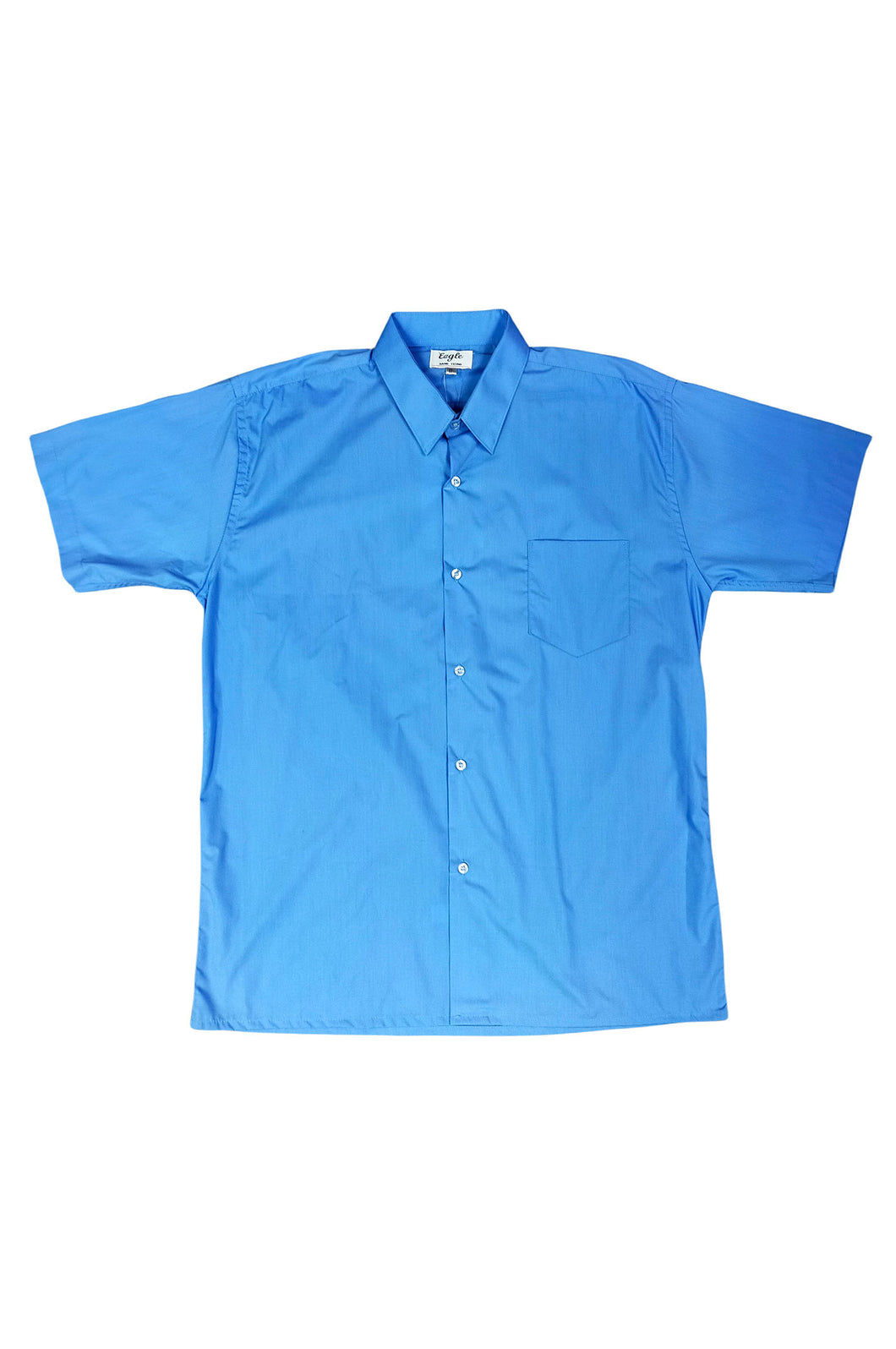 訂製藍色短袖恤衫 單帶設計 訂購團體車隊襯衫 恤衫供應商  HK-Hanyeung-004