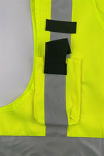 將圖片載入圖庫檢視器 訂製螢光黃反光背心     制定反光帶工業制服背心  D380
