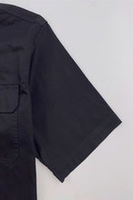將圖片載入圖庫檢視器 設計純黑色扣鈕工業制服 訂製胸前兩袋工業制服  D384
